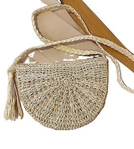 Bolso de Paja Moderno para Playa, Hecho a Mano, de Ganchillo y Macramé, Directo del Proveedor Indio - Product Image 1