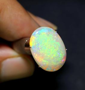 อัญมณีโอปอลทรงหลังเบี้ยทรงหลังเบี้ยจากออสเตรเลีย6กะรัตโอปอลแข็งคูลเพดโอปอลอัญมณีหลวม - Product Image 5