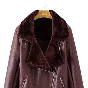 Veste d'hiver pour femmes de qualité supérieure veste en cuir d'hiver épaisse 2025 Slim Fit unisexe Slim Fit - Product Image 1