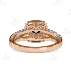 For GIA Certified VVS Natural Diamond 10K/14K Gold Hip Hop Ring for Wedding Anniversary & Parties-Classic Rounded Design - Product Image 4