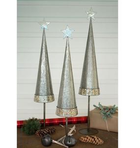 Metal lotes de cascabel diseño estrella cascabel redondo con soporte árbol de Navidad decoración del hogar con soporte de estrella superior árbol - Product Image 3