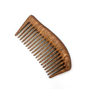 หวีไม้สะเดาอายุรเวทแบบดั้งเดิม ขัดเงา เป็นมิตรกับสิ่งแวดล้อม สำหรับนวดหนังศีรษะและควบคุมการหลุดร่วงของเส้นผม - Product Image 5