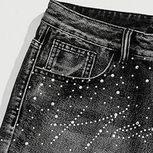 Nueva venta tendencia hombres pantalones cortos de mezclilla de alta calidad tallas hombres cintura elástica mezclilla precio barato hombres pantalones cortos de mezclilla nueva llegada al por mayor - Product Image 6