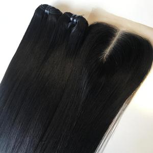 Bundles courts Prix de cheveux vietnamiens bon marché au Nigeria Bundles de cheveux humains vierges droits à double tirage Trame de génie - Product Image 5