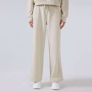 Pantalon de survêtement baggy à jambe droite pour femme chic et confortable pantalon décontracté en tissu doux pour un usage quotidien - Product Image 2