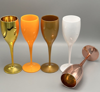 Gobelet à champagne en plastique coloré et personnalisable pour mariage, fête, bar, restauration, vente en gros de coupes à champagne