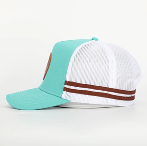 Gorra de béisbol estilo camionero de Vietnam, de 6 paneles, estructurada, con parche tejido, malla, ajustable, hebilla metálica, logotipo personalizado, gorras - Product Image 4