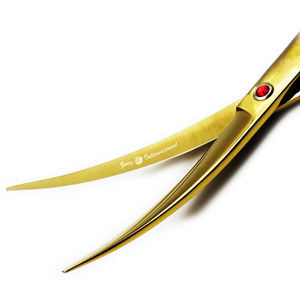 Hair Cutting <b>Shears</b> for Professional OEM Services Stainless Steel Curved Pet Grooming <b>Scissors</b> - Product Image 3