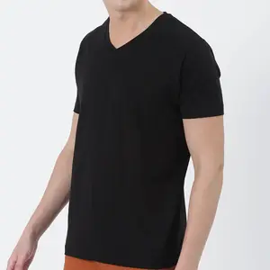 ディープVネックシャツメンズローカットVネックTシャツ半袖Tシャツアメリカンアパレルユニセックス-アダルトCVC VネックTシャツ