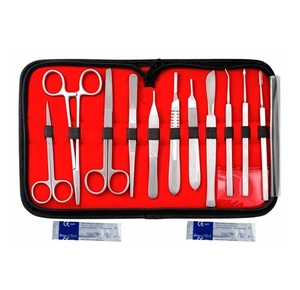 Kit d'anatomie d'étudiant de haute qualité avec pinces manuelles en acier inoxydable et étui en cuir pour une utilisation manuelle pratique - Product Image 4