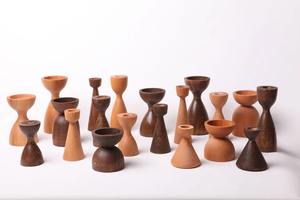 Portavelas Ecológico de Madera de Mango con Acabado Natural para Sala de Estar, Dormitorio y Regalo Disponible a un Precio Accesible - Product Image 2