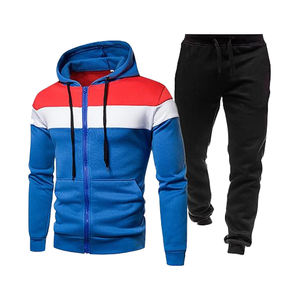Ensemble de jogging à capuche en polaire pour homme de couleur unie avec écran DTF DTG et impression numérique par sublimation - Product Image 6
