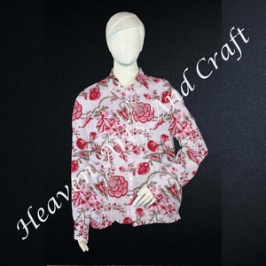2025 fábrica India nueva camisa con estampado de bloque de moda para mujer camisa gitana Bohemia con estampado de bloque ropa de noche de algodón camisa de mujer - Product Image 1