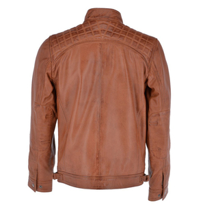 Hot Selling <b>Long</b> Sleeves OEM Service Men Leather Jacket Street Wear Top Quality Men Leather Jacket for Sale Customized - Product Image 4