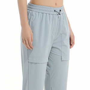 Pantalon cargo pour femmes à taille haute pantalon décontracté pour femmes avec poche vêtements pour femmes en gros - Product Image 2