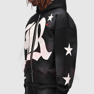 เสื้อมีฮู้ดซิปสีจางลงแดดสไตล์ฤดูหนาว - Product Image 4