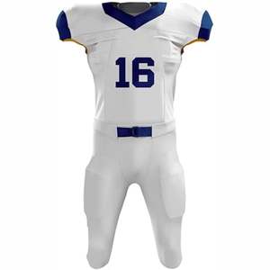 Maillot de football américain personnalisé pour équipe nationale, manches courtes, 100% polyester, respirant, évacuant l'humidité, unisexe - Product Image 2