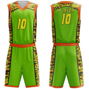 Ensembles d'uniformes de basketball respirants pour hommes adultes à imprimé numérique - Sans manches, en Spandex/Nylon, séchage rapide, 180g, toutes saisons - Product Image 5