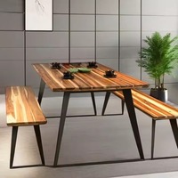 Escritorio Moderno para Oficina en Casa, Interior y Exterior, de Hierro y Madera, Diseño Minimalista, Muebles Comerciales, Marca LBN, Vietnam, con Descuento
