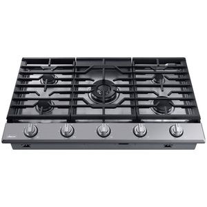 BRAND NEW 36 in 5-Burner Smart Natural <b>Gas</b> <b>Cooktop</b> with Griddle Burner & Power - Product Image 2