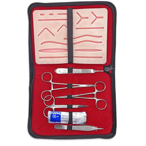 Medical Student Suture <b>Practice</b> Kit 18 Pcs with <b>Pad</b> Instruments Sutures Needles Veterinary Training Set Wholesale Supplier - Product Image 3