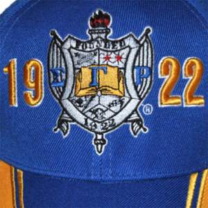 หมวกแก๊ป Sgr-สีฟ้าเข้ม | หมวกอะครีลิกซิกม่าแกมม่าแรดปักโลโก้ด้านหน้าและด้านหลัง | หมวกสำหรับสวมใส่สบายๆ & เล่นกีฬา - Product Image 3