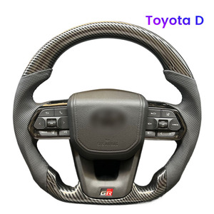 Modificación del Volante del Automóvil en Cuero y Fibra de Carbono para VW Golf 7, Polo, BMW F20, F30, <span class=keywords><strong>Toyota</strong></span> <span class=keywords><strong>GT</strong></span> <span class=keywords><strong>86</strong></span>, FORTUNER, HIACE, CROWN, ALPHARD - Product Image 3