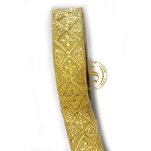 High Quality Pilot Gallon Braid Gold Braid Infantry Lace Ceremonial Uniform Golden Braid Lace and Trimming Cords