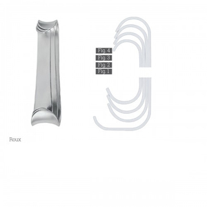 เครื่องมือผ่าตัดแบบแมนนวลทำจากสแตนเลส รุ่น Roux Retractor สำหรับใช้ทางทันตกรรม MOQ ต่ำ ราคาสมเหตุสมผล ใช้ซ้ำได้ - Product Image 1