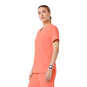 Conjunto de Uniformes Médicos Personalizables al por Mayor para Enfermeras - Transpirable, de Secado Rápido, Spandex/Poliéster, Cuello en V, Pantalones con Cintura Elástica - Product Image 3