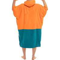Poncho de plage de surf imperméable avec capuche pour hommes adultes Serviette à langer Peignoir de bain Parka Décoration de fourrure Surf Natation Double Couleur