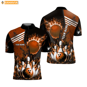 Uniformes de bowling personnalisés SAMAVIA Chemises d'équipe en polyester coupe légère Vêtements de tournoi américains - Product Image 1