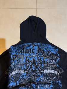 Venta caliente personalizada moda Streetwear cremallera sudaderas con capucha impresión gráfica personalizada algodón Sudadera con capucha pulóver hombres Puff impresión Sudadera con capucha - Product Image 4