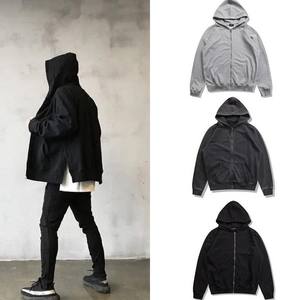 Sweats à capuche 100% coton mélangé de qualité supérieure pour hommes Streetwear respirant avec couleur unie et design personnalisé de base pour l'hiver - Product Image 2