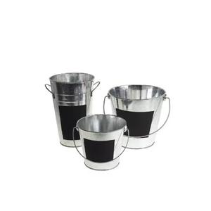 ถังแผ่นชุบสังกะสีพร้อมที่จับอเนกประสงค์ดีไซน์ทนทานสำหรับใส่น้ำแข็งในสวนกลางแจ้งทั้งในร่มและสวน - Product Image 3