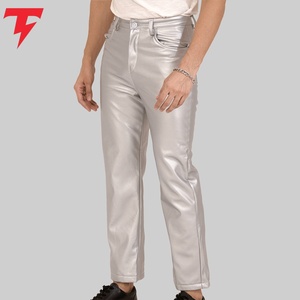 <b>Men</b> <b>Leather</b> <b>Pants</b> Premium <b>Leather</b> Casual Trousers Comfortable Durable Stylish Modern Fit Custom Wholesale Apparel - Product Image 2