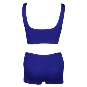 Women's Sports <b>Bra</b> & Panty Set - Royal <b>Blue</b> - Product Image 2