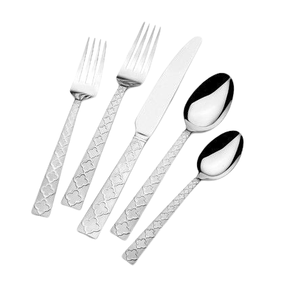 Modern Stainless Steel Flatware Cutlery <b>Set</b> Silverware <b>Utensil</b> <b>Set</b> of 5 Kitchen Dinnerware for Wedding Party - Product Image 5