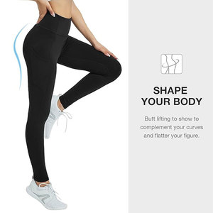 Custom breathable <b>leggings</b> women OEM stretch fabric logo printing perfect for sportswear activewear and promotions - Product Image 5