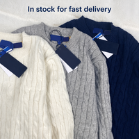 Pull en tricot torsadé ivoire pour homme FNJIA, pull décontracté classique, vêtements d'hiver quotidiens, fabricant de tricot texturé sur mesure OEM