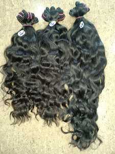 Extension de tissage de cheveux indiens Remy en vrac ondulés profonds cheveux humains de haute qualité pour la fabrication de perruques - Product Image 5