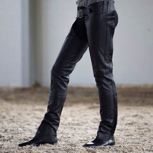 Vente chaude Professionnel Hommes Demi Cuir Équitation Chaps Logo Personnalisé Impression Poids Léger - Product Image 4