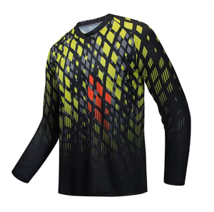 Maillot de VTT unisexe à manches longues, sublimation personnalisée, séchage rapide, respirant, léger, vente en gros, directement de l'usine - Product Image 1