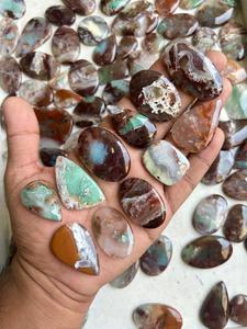 Venta al por mayor mejor pulido a mano azul Aquaprase cabujón piedras preciosas sueltas naturales para uso en joyería a granel Semipreciosas Cabinas - Product Image 2