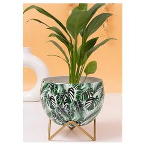 Pot de fleurs en métal pour la décoration de jardin ou de maison, nouveau design, finition émaillée, pots de fleurs uniques - Product Image 3