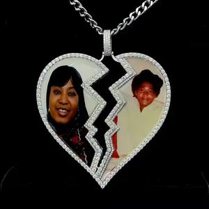 Best Selling Sparkling Moissanite Heart <b>Memory</b> <b>Locket</b> Pendant for Keepsakes Couples and Family Gifts Available for Best Price - Product Image 4