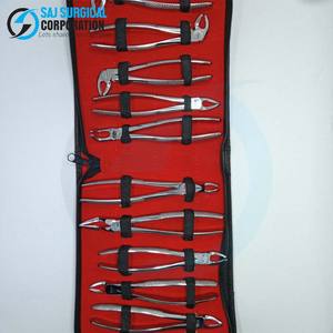 Juego de 10 Fórceps Dentales Manuales Duraderos con Logotipo Personalizado al por Mayor, Acero Inoxidable Reutilizable, Empuñadura Acolchada, Juego Completo de Extracción, CE - Product Image 4