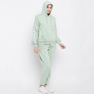 Survêtement décontracté à capuche pour femme, hiver 2025, le plus vendu, 100 % coton, design de logo personnalisé, respirant, écologique, grandes tailles - Product Image 2