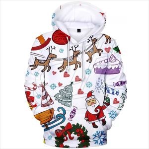 Custom Wholesale Sublimation 3D Printing Men Oversized <b>Christmas</b> Pullover Hoodie - Product Image 1