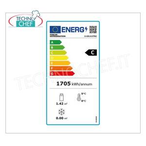 Refrigerador de Vidrio de 2 Puertas Forcar de Acero Inoxidable 304, 1325 Litros, Temperatura Ventilada +2/+8C, Clase C, Modelo G-GN1410TNG - Product Image 1